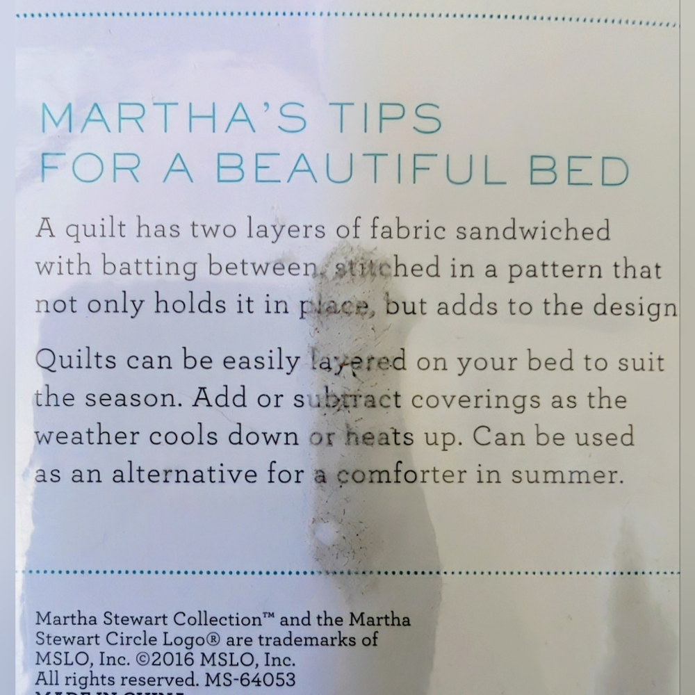 NIP Martha Stewart Montana Plaid Red Buffalo Check Quilted Standard Sham Cotton - Picture 9 of 10